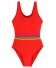 Dívčí plavky s pruhy J2492 oranžová