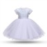 Dívčí plesové šaty N175 bílá