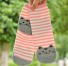 Dívčí ponožky s kočičkami růžová