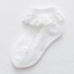 Dívčí ponožky s volánky bílá
