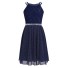 Dívčí šaty N169 tmavě modrá