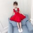 Dívčí šaty N220 červená