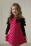 Dívčí šaty N566 tmavě růžová