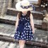 Dívčí šaty N575 tmavě modrá