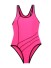 Dívčí stylové jednodílné plavky J2494 růžová