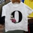 Dívčí tričko s písmenem B1428 O
