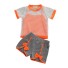 Dívčí tričko, tílko a kraťasy L1193 oranžová