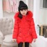 Dívčí zimní bunda L1874 červená