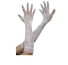 Dlhé dámske sieťované rukavice biela