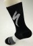Dlhé ponožky s potlačou čierna