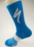 Dlouhé ponožky s potiskem modrá