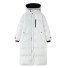 Długa kurtka zimowa damska P2568 biały