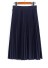 Długa spódnica damska w ciekawy wzór J2994 ciemnoniebieski