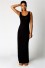 Długa sukienka damska A2492 czarny