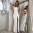Długa sukienka damska biały
