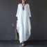 Długa sukienka damska - tunika biały