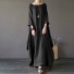 Długa sukienka damska - tunika czarny