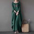 Długa sukienka damska - tunika zielony