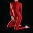 Długi, elastyczny kombinezon damski czerwony