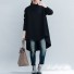 Długi sweter damski oversize czarny