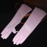 Długie damskie skórzane rękawiczki różowy