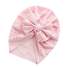 Dojčenská letná čiapka s mašľou svetlo ružová
