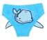 Dojčenské plavky s potlačou vodných zvierat J683 veľryba