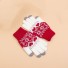 Dotykové rukavice s vánočním vzorem červená