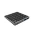 Drahtlose numerische Tastatur USB 3.0 HUB grau