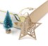 Dřevěná Vánoční dekorace - 6 kusů hvězda