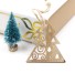 Dřevěná Vánoční dekorace - 6 kusů stromeček