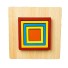 Dřevěné vkládací puzzle geometrické tvary 2