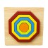 Dřevěné vkládací puzzle geometrické tvary 4