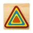 Dřevěné vkládací puzzle geometrické tvary 9