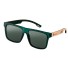 Drewniane okulary przeciwsłoneczne męskie E1957 ciemnozielony