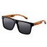 Drewniane okulary przeciwsłoneczne męskie E1957 czarny