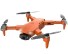 Dron z kamerą i zapasowymi bateriami pomarańczowy
