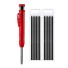 Druckbleistift mit Mine T1049 rot