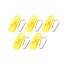Držiaky k zakrývacím plachtám s karabínami 5 ks žltá