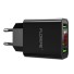 Dual-USB-Netzwerkadapter mit Display schwarz