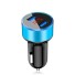 Dualer USB-Autoladeadapter blau