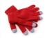 Dünne Touchscreen-Handschuhe für Damen J1184 rot