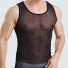 Durchscheinendes Herren-Tanktop T1972 schwarz