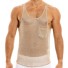 Durchscheinendes Herren-Tanktop T1990 beige