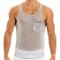 Durchscheinendes Herren-Tanktop T1990 grau