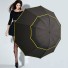 Duży parasol rodzinny - 130 cm J2302 czarny