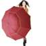 Duży składany parasol czerwony