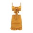Dvoudílné mini šaty žlutá