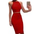 Dvoudílné šaty Clorinda červená