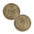 Dwustronna metalowa moneta 4 x 4 x 0,3 cm z napisem „Tak i Nie” po każdej stronie Pamiątkowa moneta, która pomoże Ci podjąć decyzję „Tak i nie” Kolekcjonerska metalowa moneta brąz